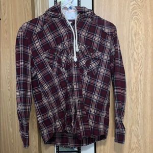 Hooded flannel